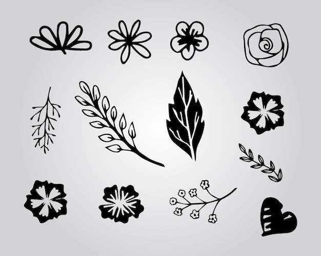 Diseño del icono del elemento dibujado a mano