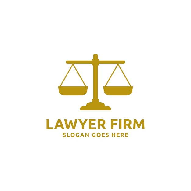 Diseño de icono de escala Diseño de logotipo de equilibrio creativo relacionado con bufete de abogados o abogados