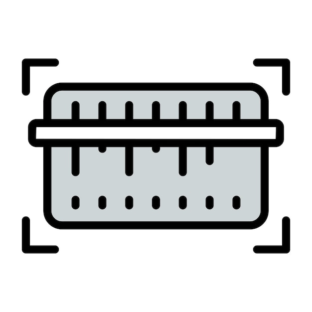 Un diseño de icono de escaneo de código de barras