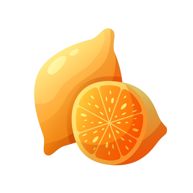 Vector diseño del icono de la fruta del limón fruta fresca