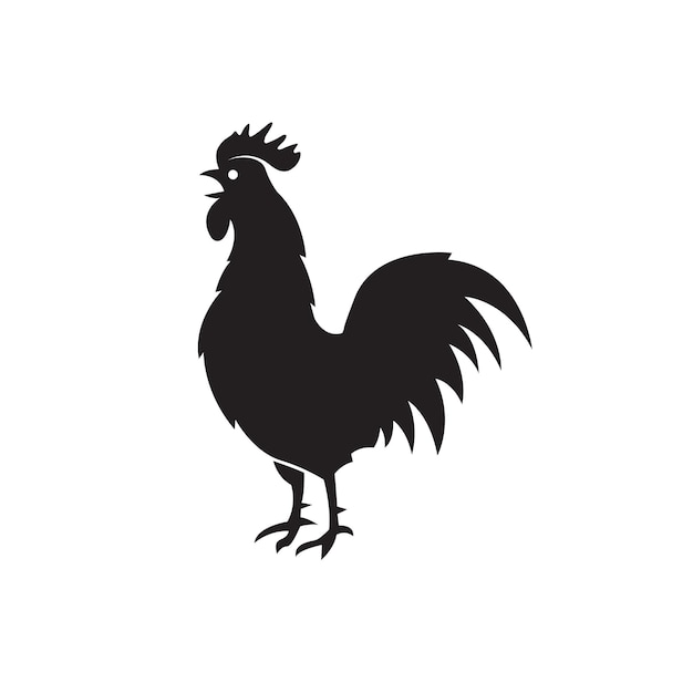 Vector diseño de icono de gallo