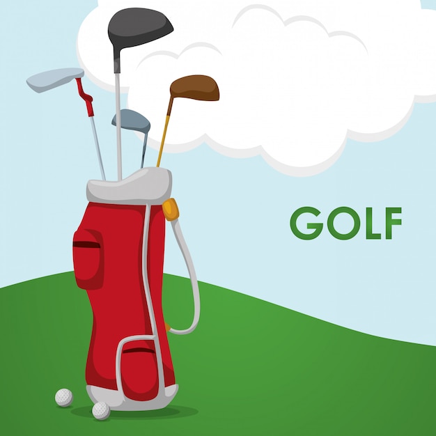 Diseño de icono de golf