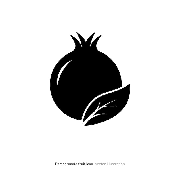 Diseño de icono de granada aislado en ilustración vectorial de fondo blanco