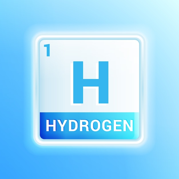 Diseño de icono de hidrógeno degradado