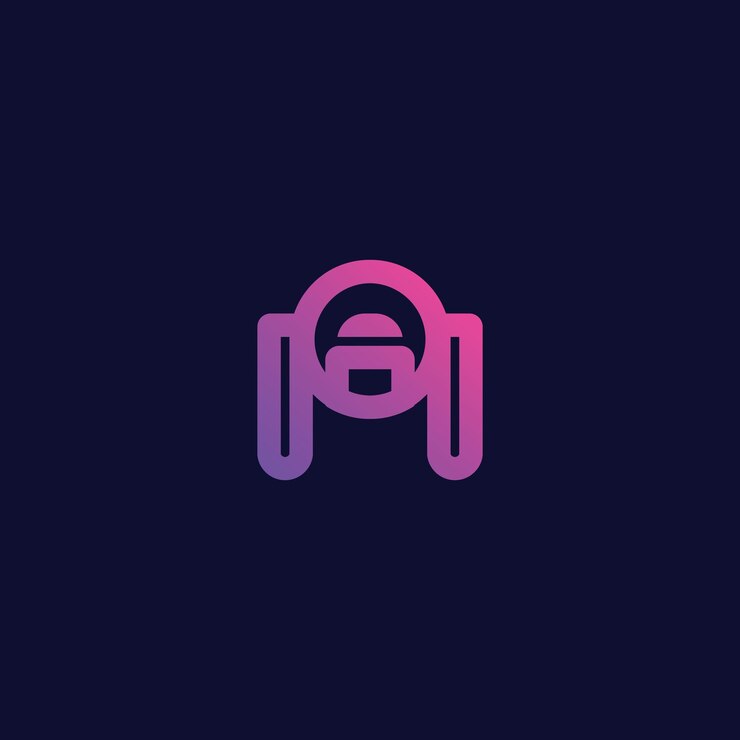 diseño de icono de hombres degradados