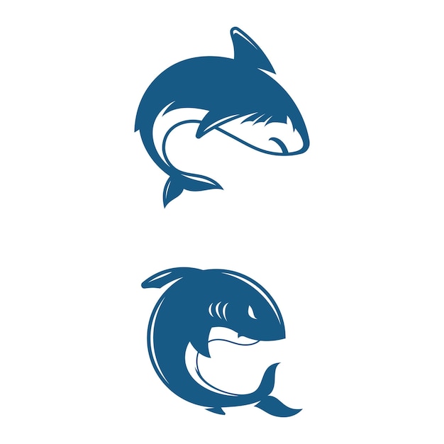 Diseño de icono de ilustración de tiburón