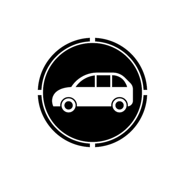 Diseño de icono de ilustración de vector de coche