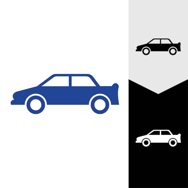 Diseño de icono de ilustración de vector de coche