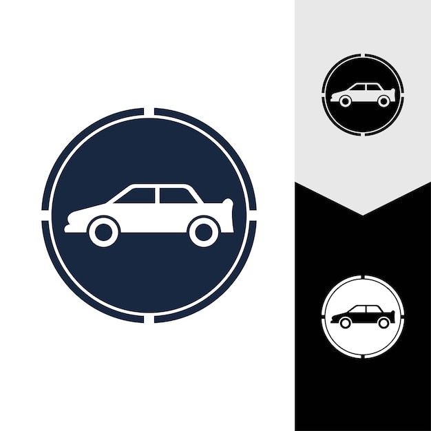 Diseño de icono de ilustración de vector de coche
