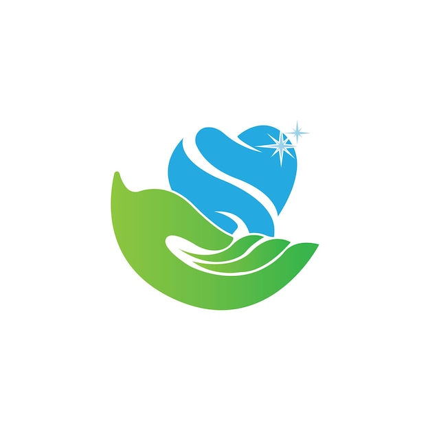 Diseño de icono de ilustración de vector de plantilla de logotipo de cuidado dental