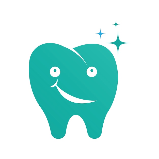 Diseño de icono de ilustración de vector de plantilla de logotipo dental