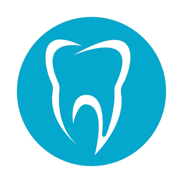 Diseño de icono de ilustración de vector de plantilla de logotipo dental