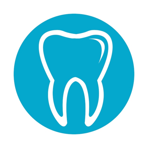 Diseño de icono de ilustración de vector de plantilla de logotipo dental