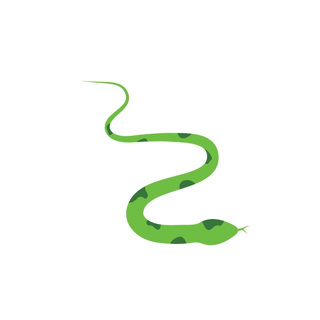 Diseño de icono de ilustración de vector de serpiente