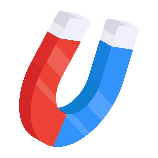 Un diseño de icono de imán