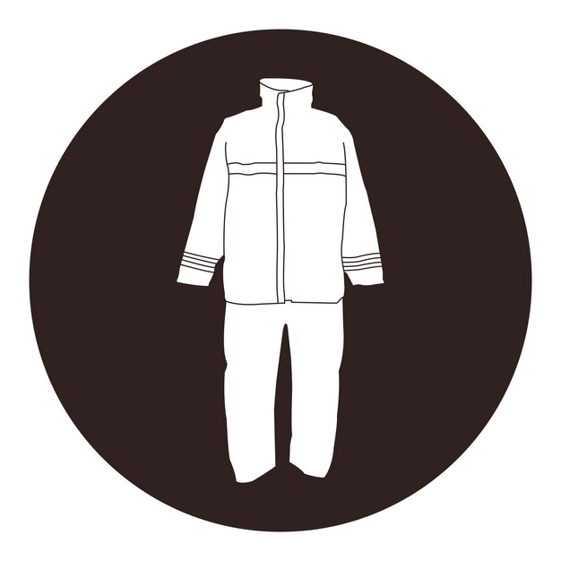 Diseño del icono del impermeable