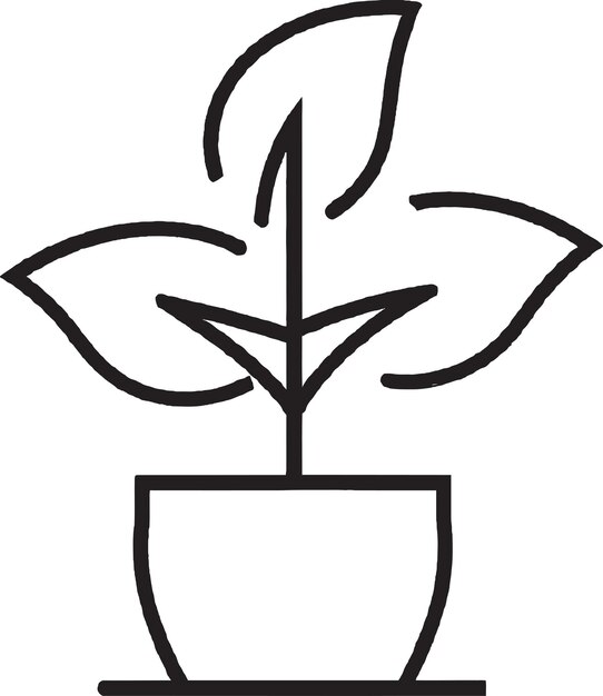 Diseño de icono de jardín orgánico