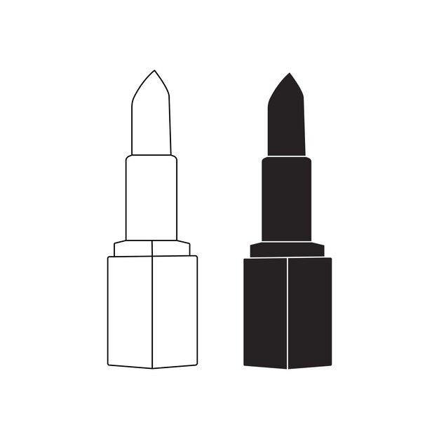 Diseño del icono del lápiz labial