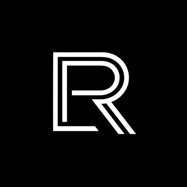 Diseño del icono de la letra ER Diseño vectorial del logotipo