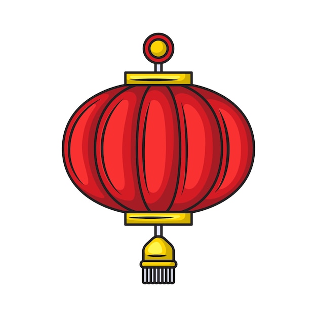 Diseño de icono de linterna china Vector de linterna chino