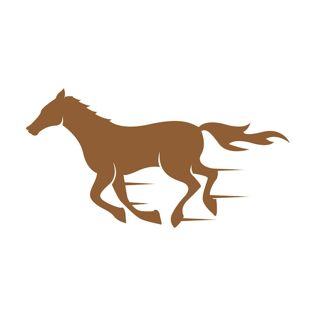 Diseño de icono de logotipo de caballo