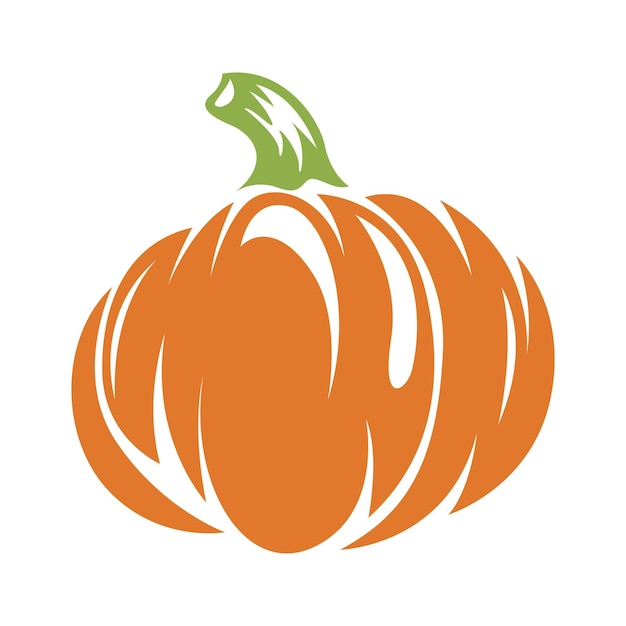 Diseño de icono de logotipo de calabaza