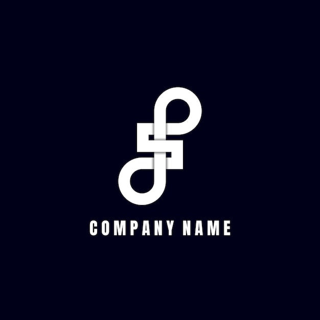 Diseño de icono de logotipo de dinero infinito. combinación de símbolo de dólar con diseño de logotipo de símbolo infinito