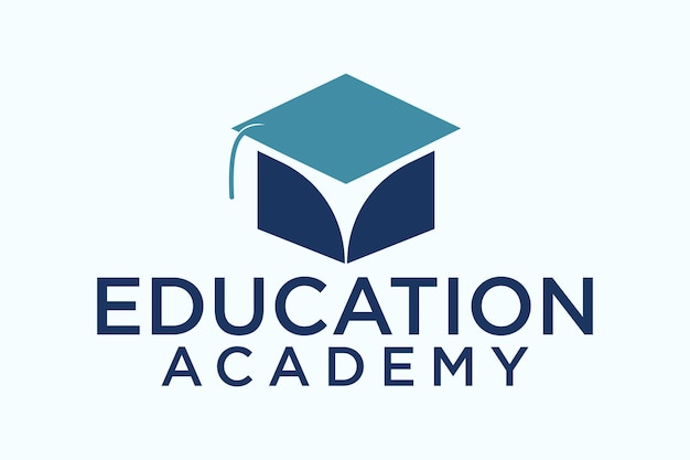 Diseño de icono de logotipo de educación, ilustración vectorial