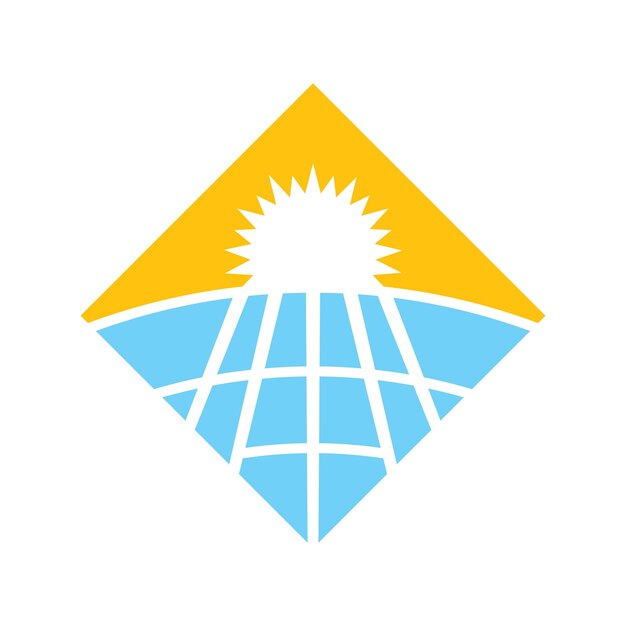 Diseño de icono de logotipo de energía solar