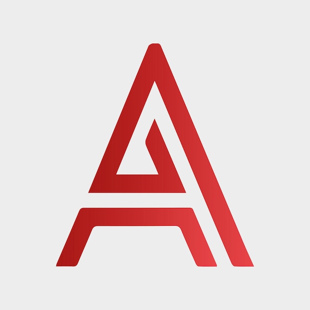 Diseño de icono de logotipo de estrella de letra A Elementos de plantilla de símbolo de logotipo de letra creativa A Vectores