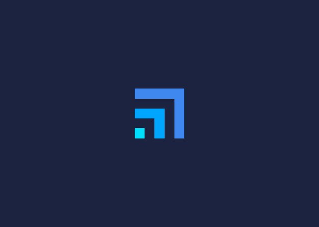 diseño de icono de logotipo de flecha cuadrada inspiración de plantilla de diseño vectorial