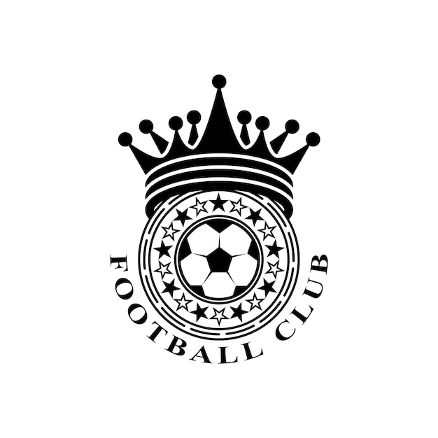 Diseño de icono de logotipo de fútbol y vector de símbolo
