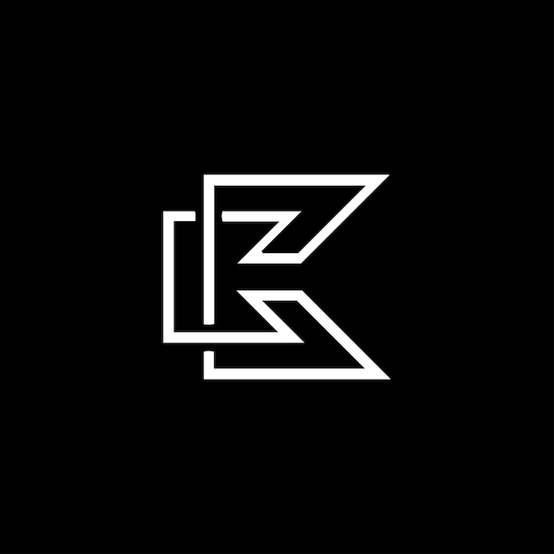 Diseño de icono y logotipo genial de Letter KD