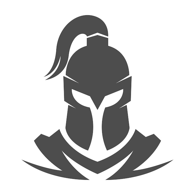 Diseño de icono de logotipo de gladiador