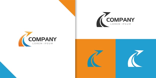 Diseño de icono de logotipo de lanzamiento de avión abstracto con elemento de avión para diseño de logotipo de entrega de logística de transporte de agencia de viajes