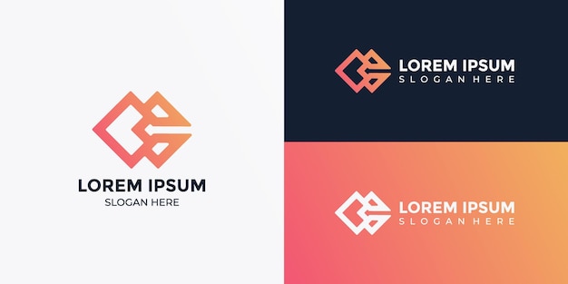 Diseño del icono del logotipo de la letra CC Monograma