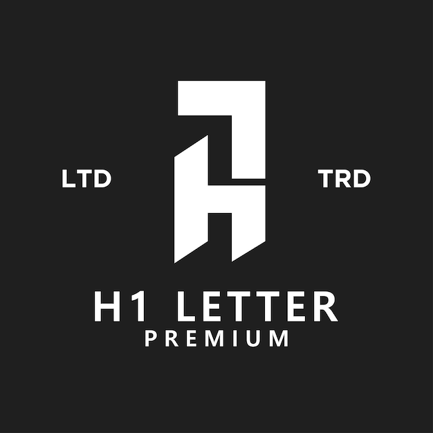 diseño de icono de logotipo de letra h7