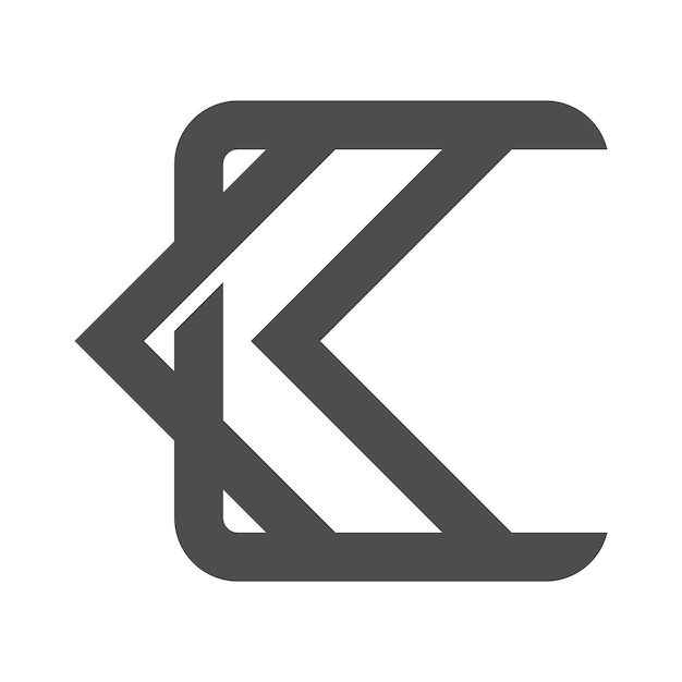 Diseño de icono de logotipo de letra K