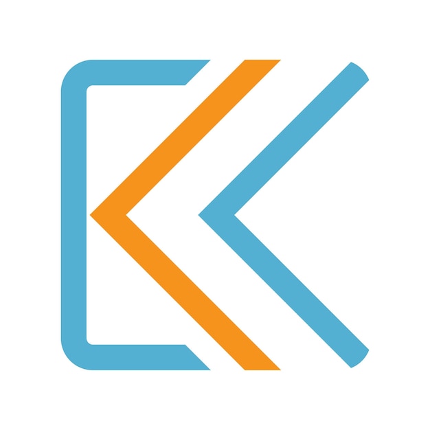 Diseño de icono de logotipo de letra K