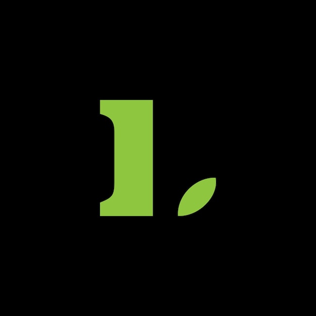 Vector diseño del icono del logotipo de la letra l