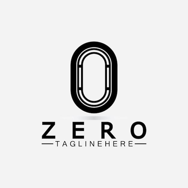 Diseño del icono del logotipo de la letra O o el número 0