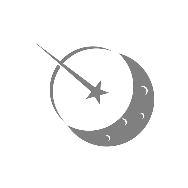 Vector diseño de icono de logotipo de luna