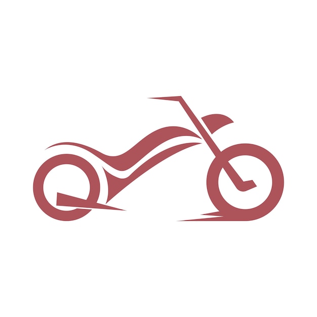 Diseño de icono de logotipo de motocicleta