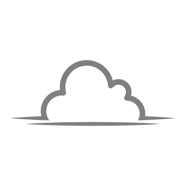 Vector diseño de icono de logotipo de nube