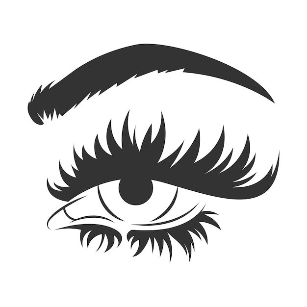 Diseño de icono de logotipo de ojos