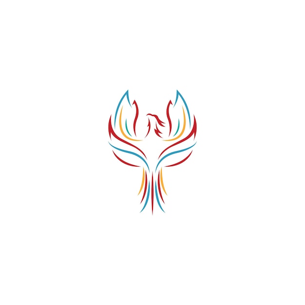 Diseño de icono de logotipo de Phoenix