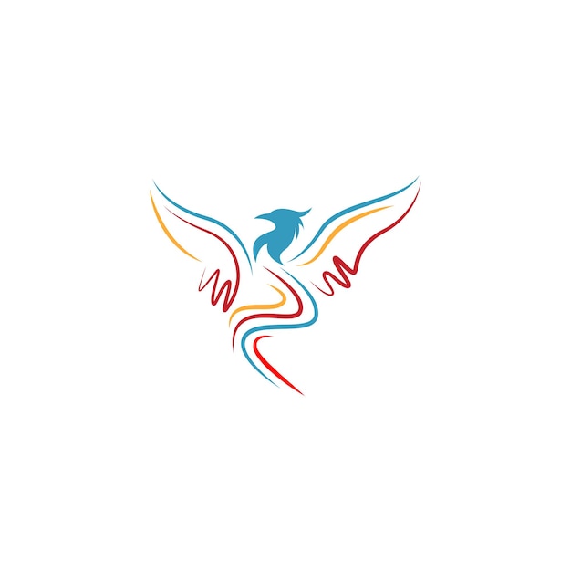 Diseño de icono de logotipo de Phoenix