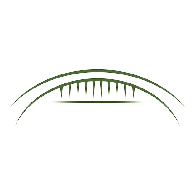 Diseño de icono de logotipo de puente