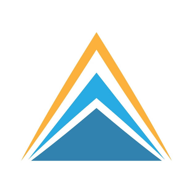 Diseño de icono de logotipo de triángulo