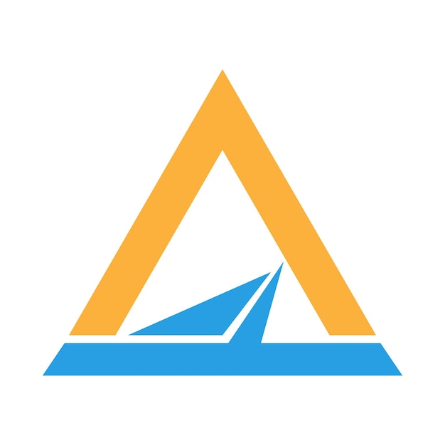Diseño de icono de logotipo de triángulo